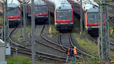 Am Mittwoch stehen die Züge der Bahn wegen des Streiks der Lokführer für 14 Stunden still.