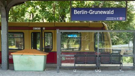 S-Bahnhof Grunewald. Hier in der Nähe geschah das Unglück.