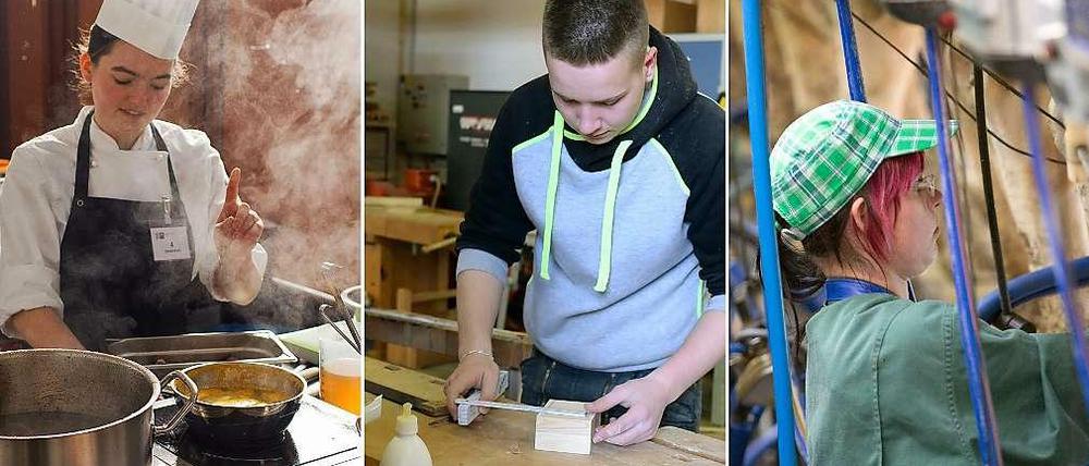 Lernen fürs Leben. Ohne Berufsausbildung sind die die Aussichten auf einen ordentlichen Job schlecht. 
