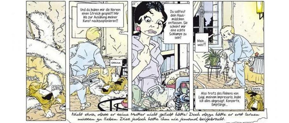 Generationskonflikt: Julian B. mit seiner Mutter.