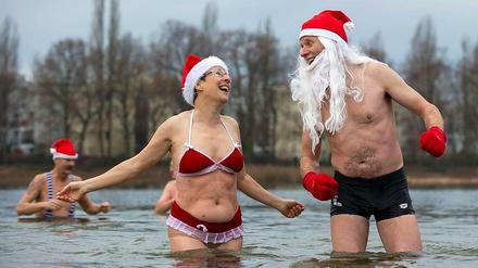 Erfrischung gefällig? Frühlingsgefühle im Orankesee.