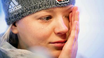 Tränen lügen nicht. Miriam Gössner wäre gern in Sotschi an den Start gegangen.