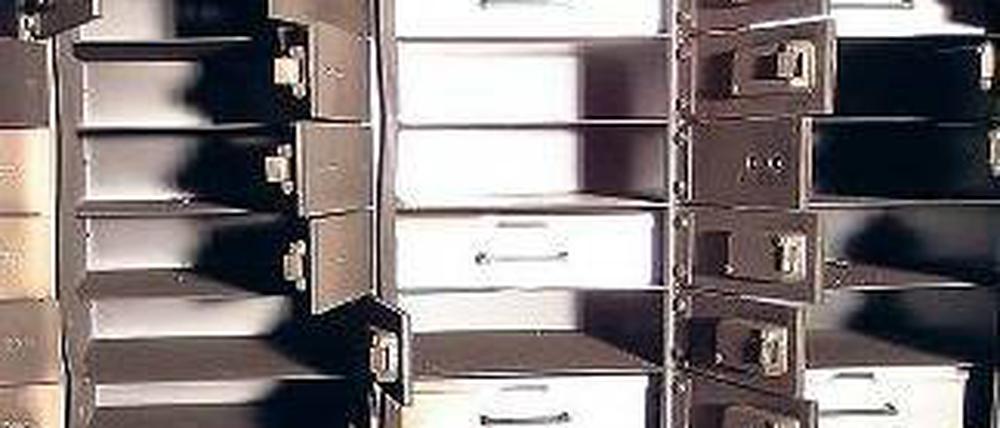 Alle leer. Die Täter räumten 309 Schließfächer aus – und verschwanden. Foto: dpa