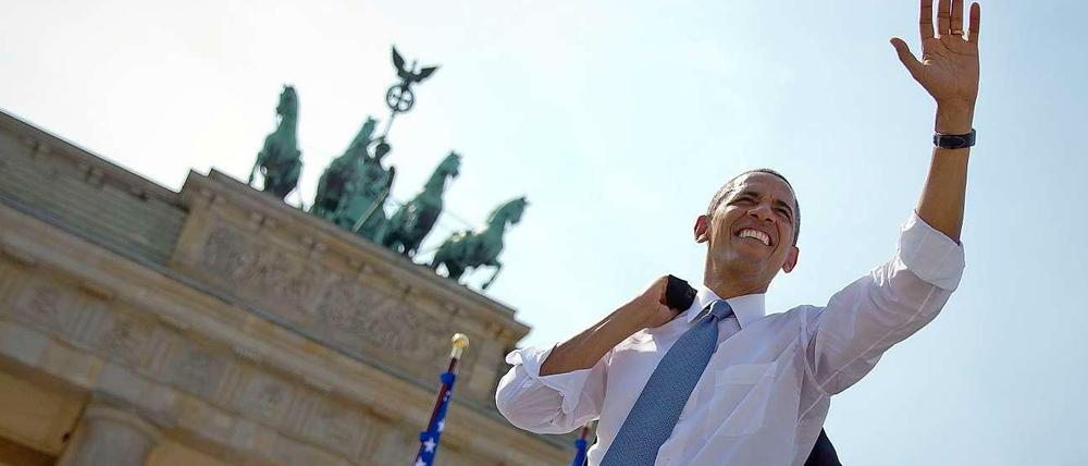 US-Präsident Barack Obama hatte im Juni mit der Hitze zu kämpfen.