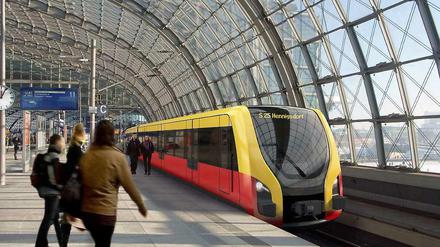 Berlins Zukunft. So ähnlich könnte die Berliner S-Bahn einmal aussehen.
