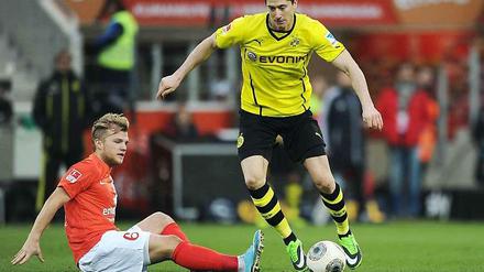 Robert Lewandowski traf zum 2:1 und 3:1 gegen Mainz.
