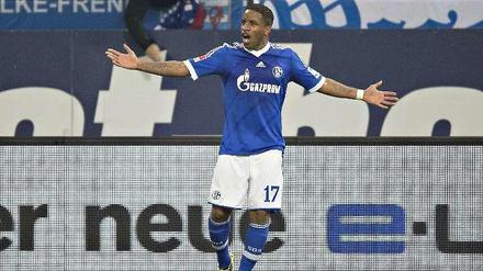 Mann des Tages auf Schalke: Jefferson Farfan, der zwei Treffer beim 3:0 über Stuttgart erzielte.