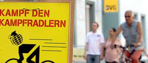 Kampf den Kampfradlern. Ihre steigende Zahl macht Berlins Autofahrern zunehmend zu schaffen.