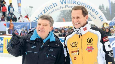 Einer wies ihm den Weg. Der Aufstieg Thomas Bachs (l.) zum IOC-Präsidenten dürfte Alfons Hörmann an die DOSB-Spitze bringen.