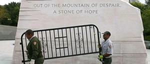"Shutdown" beendet: Arbeiter geben das Martin Luther King Memorial wieder für Besucher frei