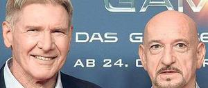 Galaktisch. Harrison Ford und Ben Kingsley stellten ihren neuen Science-Fiction-Film im Adlon vor. Foto: rtr/Tobias Schwarz
