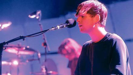 James Blake beim Konzert im Berliner Tempodrom.