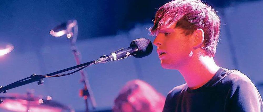 James Blake beim Konzert im Berliner Tempodrom.