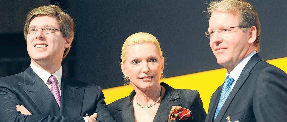Getrennt. Maria-Elisabeth Schaeffler und ihr Sohn Georg (links) haben Vorstandschef Jürgen Geißinger nach 15 Jahren gefeuert. 
