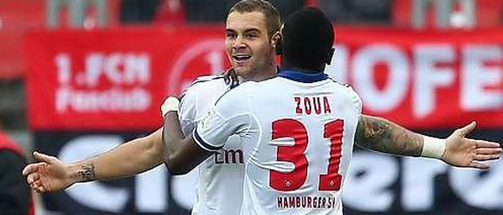Gladbeck ist back: Pierre-Michel Lasogga traf beim 5:0 gegen Nürnberg dreimal.