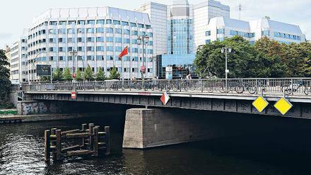 Die Berliner Jannowitzbrücke.