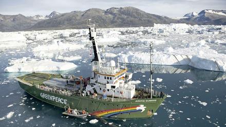 Die Aktivisten von Greenpeace wollten in der Arktis gegen Ölbohrungen des russischen Staatskonzerns Gazprom protestieren. 