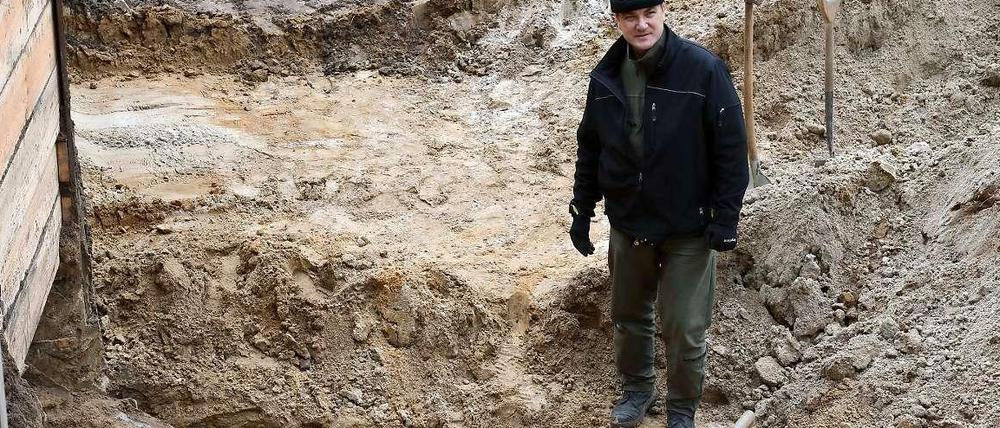 Da ist das Ding. Diese Bombe wurde in Schmargendorf entdeckt.