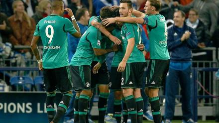 Jubel-Schalker unter sich.