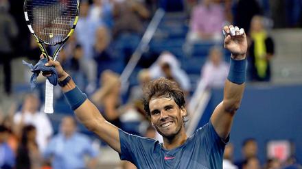 Rafael Nadal steht zum fünften Mal im Halbfinale der US Open.