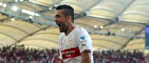 Zwei Stuttgarter, fünf Tore. Die Mehrfachtorschützen Maxim (unten) und Ibisevic beim Jubel. 