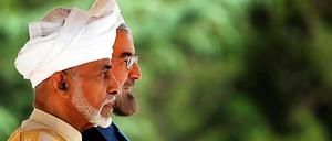 Omans Sultan Qabbous und Irans Präsident Hassan Ruhani.