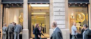 Hauptsache italienisch. Der Preis spielt für die meisten Käufer der Luxusmarken keine Rolle. Foto: dpa