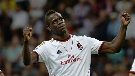 Etappenziel. Mario Balotelli und der AC Mailand haben die Gruppenphase der Champions League erreicht.