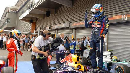 Von Startplatz zwei zum nächsten Sieg. Formel-1-Weltmeister Sebastian Vettel.