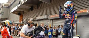 Von Startplatz zwei zum nächsten Sieg. Formel-1-Weltmeister Sebastian Vettel.