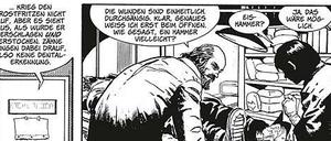 Auch Greg Ruckas preisgekrönte Serie "Whiteout", hier eine Seite aus dem ersten Band, wird nun nicht mehr erhältlich sein.