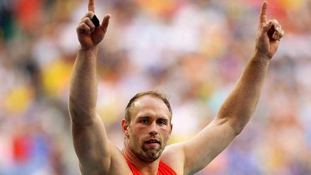 Sieger in mehrfacher Hinsicht. Robert Harting.