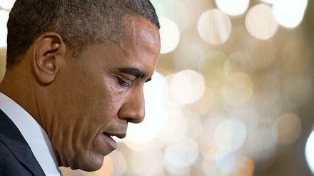 Nicht amüsiert. Die Geheimdienstaffäre trifft Barack Obama.