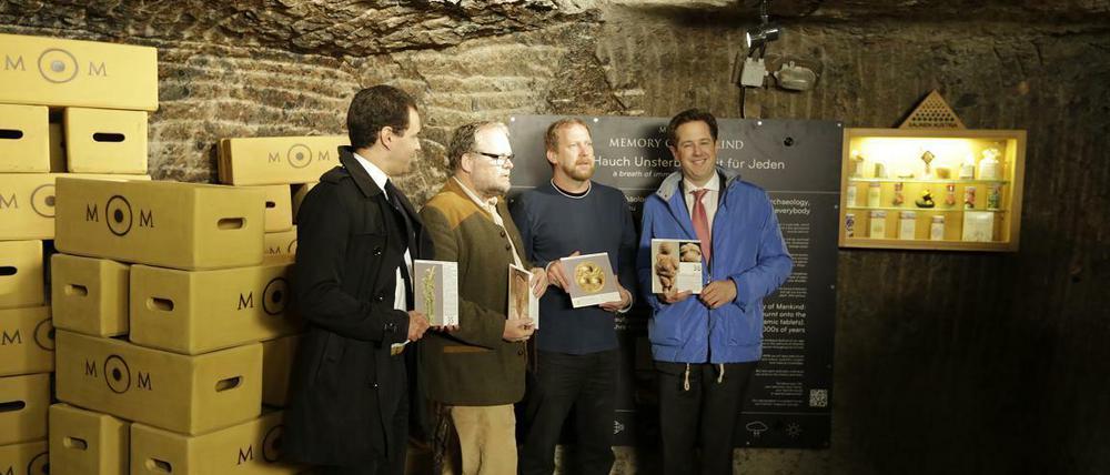 Im Stollen. Im Mai wurde das Archiv im Salzbergwerk offiziell eingeweiht.