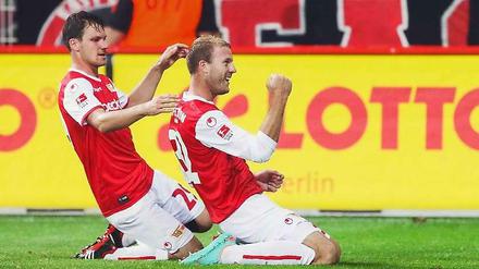 Schoss beide Tore: Unions Adam Nemec (rechts). 