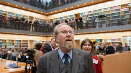 Wolfgang Thierse im März bei der Eröffnung des neuen Lesesaals der Berliner Staatsbibliothek