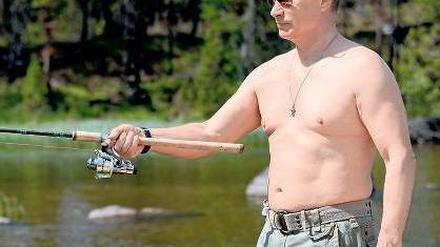 Wladimir Putin lässt sich gerne mit nacktem Oberkörper fotografieren.