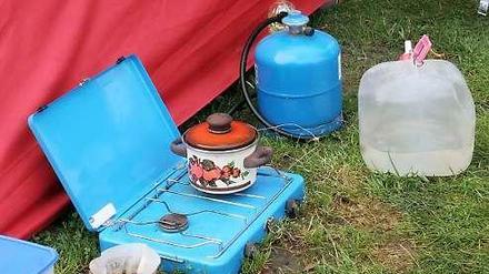 Kochen ohne Strom: Ein Camping-Kocher macht's möglich.