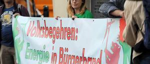 Der Berliner Energietisch hatte erfolgreich für einen Volksentscheid über die Verstaatlichung des Berliner Stromnetzes geworben.