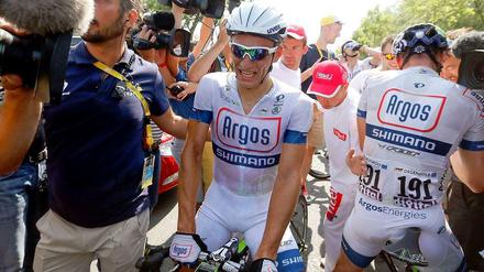 Ohne Schweiß kein Preis: Marcel Kittel nach seinem dritten Etappensieg.