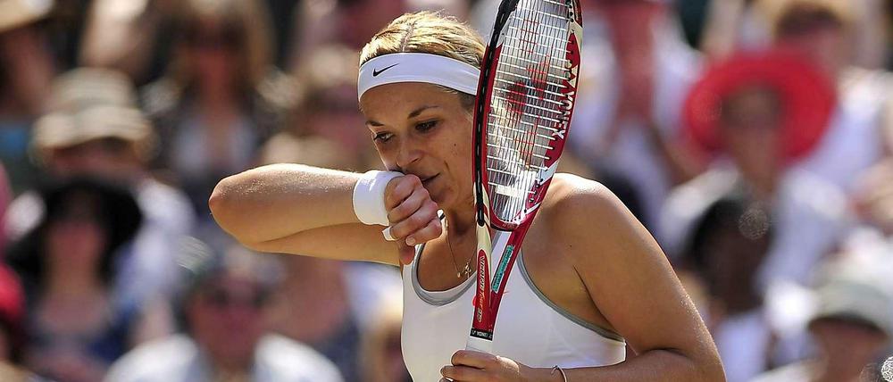 Auftakt Misslungen. Sabine Lisicki während des ersten Satzes, den sie mit 1:6 verloren geben muss.