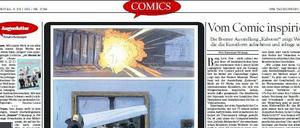 Splashhhh Splosh: Ein - noch unvollständiger - Ausblick auf die Comicseite am Donnerstag.