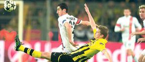 Flüchtige Bekannte. Bereits im vergangenen Champions-League-Achtelfinale hatten Henrich Mchitarjan im Donezk-Trikot und Dortmunds Sven Bender (rechts) das Vergnügen.