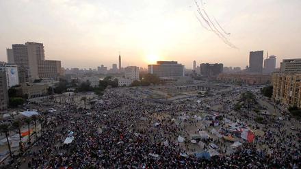 Demonstranten in Kairos Innenstadt