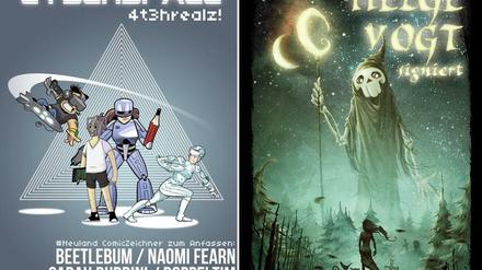 Für fast jeden Geschmack etwas dabei: Die Poster der Signierstunden bei Modern Graphics und im Groben Unfug.