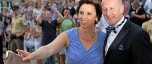 Christine Haderthauer und Ehemann Hubert bei einem Staatsempfang