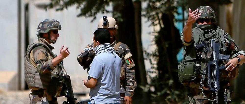 Nach dem Angriff haben Nato-Soldaten und afghanische Sicherheitskräfte die Lage wieder unter Kontrolle.