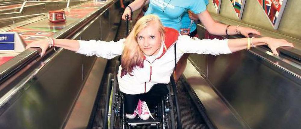 Beim Metro-Test in London während der Paralympics 2012.