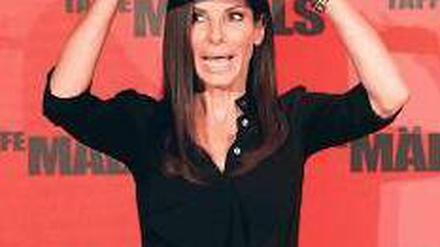 Alles Quatsch. Sandra Bullock alberte im Hotel de Rome herum. Foto: Reuters