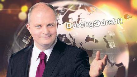 Familienbesuch beim ZDF. Jörg Thadeusz, das Talkgesicht des RBB, überbrückt mit „Durchgedreht!“ die Sommerpause für Oliver Welkes „heute show“. RBB-Intendantin Dagmar Reim hat mit dem Gastspiel beim Konkurrenzsender keine Schwierigkeiten. Foto: ZDF
